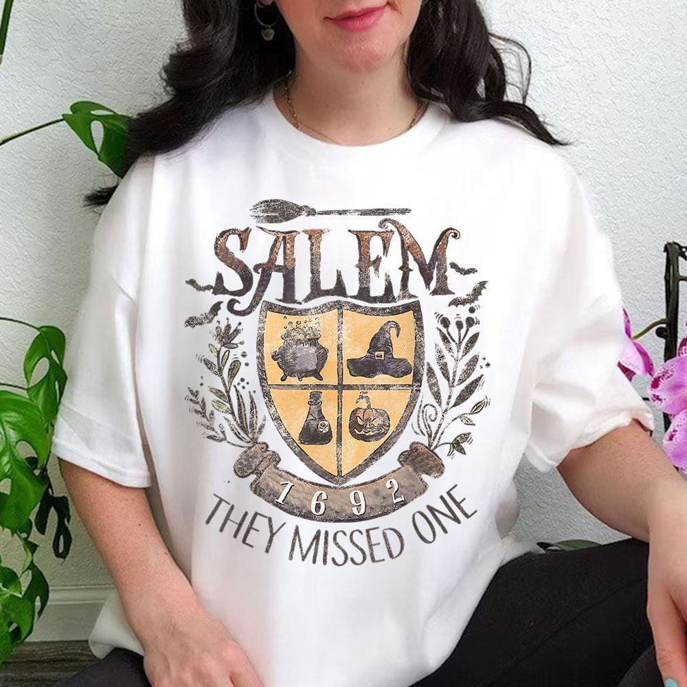 Salem 1692 They Missed One Trending Shirt 13 Massachusetts Witch Trials Spooky